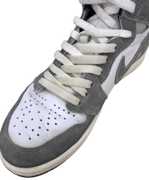 NIKE（ナイキ）NIKE (ナイキ) AIR JORDAN1 Retro High OG ホワイト×グレー サイズ:26cmの古着・服飾アイテム
