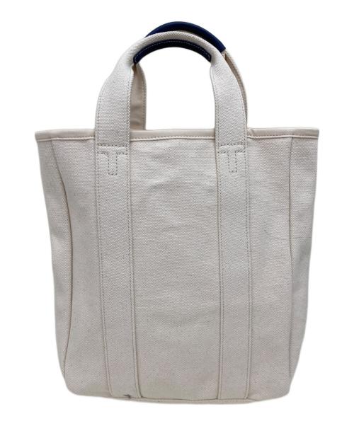 TORY BURCH（トリーバーチ）TORY BURCH (トリーバーチ) キャンバストートバッグ ホワイトの古着・服飾アイテム