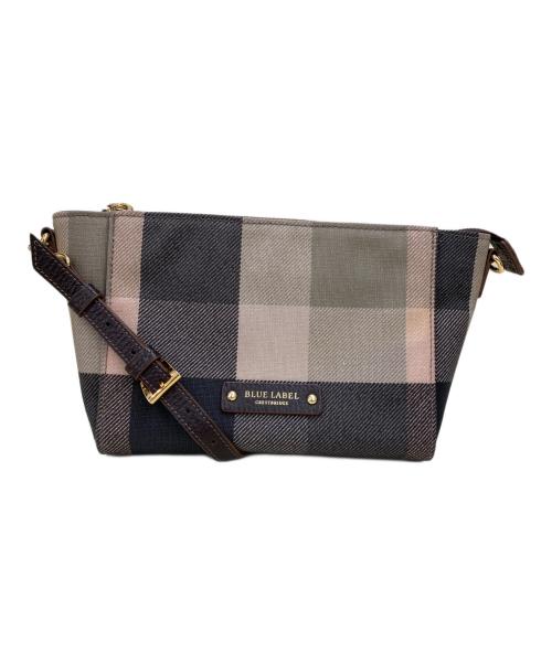 BLUE LABEL CRESTBRIDGE（ブルーレーベルクレストブリッジ）BLUE LABEL CRESTBRIDGE (ブルーレーベルクレストブリッジ) ショルダーバッグ ベージュ×ブラックの古着・服飾アイテム