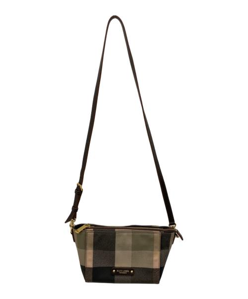 BLUE LABEL CRESTBRIDGE（ブルーレーベルクレストブリッジ）BLUE LABEL CRESTBRIDGE (ブルーレーベルクレストブリッジ) ショルダーバッグ ベージュ×ブラックの古着・服飾アイテム