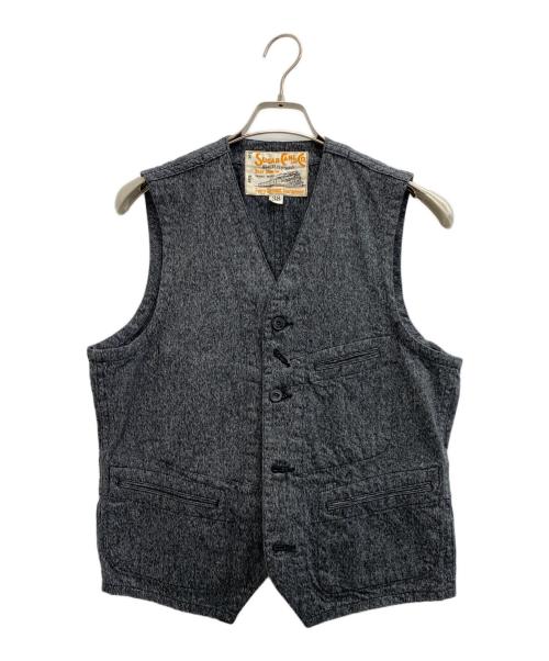 SUGAR CANE（シュガーケーン）SUGAR CANE (シュガーケーン) デニムベスト グレー サイズ:SIZE 38の古着・服飾アイテム