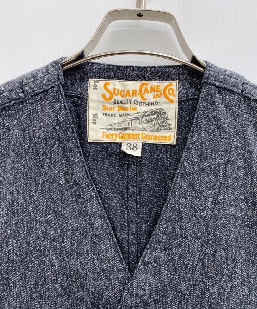 SUGAR CANE（シュガーケーン）SUGAR CANE (シュガーケーン) デニムベスト グレー サイズ:SIZE 38の古着・服飾アイテム
