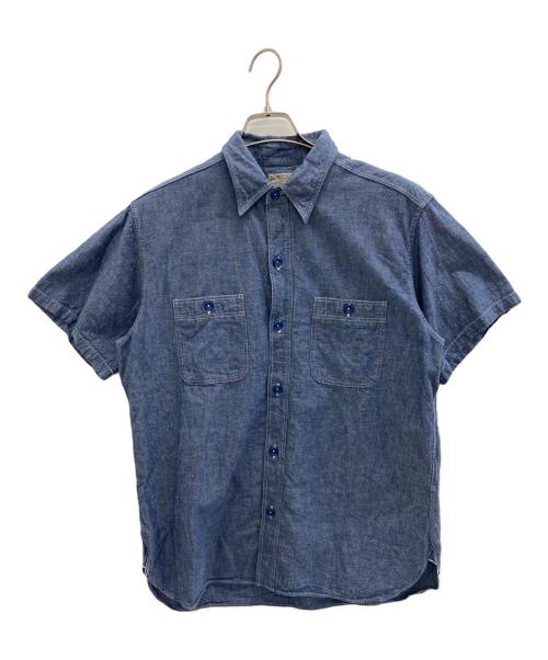 BUZZ RICKSON'S（バズリクソンズ）Buzz Rickson's (バズリクソンズ) 半袖シャツ ブルー サイズ:16の古着・服飾アイテム