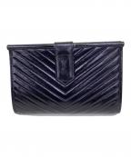 Yves Saint Laurentイヴサンローラン）の古着「クラッチバッグ」｜ブラック