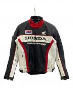 HONDAホンダ）の古着「ウィンターグラフィックブルゾン」｜ブラック×レッド