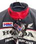 中古・古着 HONDA (ホンダ) ウィンターグラフィックブルゾン ブラック×レッド サイズ:L：12000円