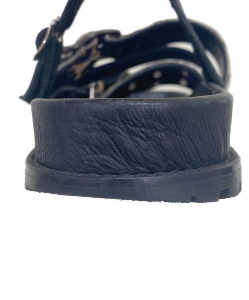 sacai（サカイ）sacai (サカイ) サンダル ブラック×ベージュ サイズ:37の古着・服飾アイテム