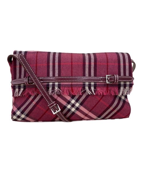 BURBERRY BLUE LABEL（バーバリーロンドンブルーレーベル）BURBERRY BLUE LABEL (バーバリーロンドンブルーレーベル) ショルダーバッグ レッドの古着・服飾アイテム