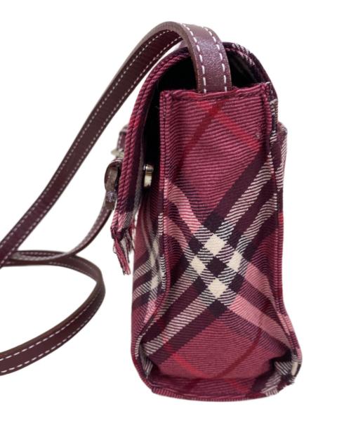 BURBERRY BLUE LABEL（バーバリーロンドンブルーレーベル）BURBERRY BLUE LABEL (バーバリーロンドンブルーレーベル) ショルダーバッグ レッドの古着・服飾アイテム
