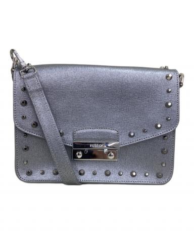 FURLA 2way ショルダーバッグ 中古・古着通販】FURLA (フルラ) 2WAYショルダーバッグ シルバーカラー