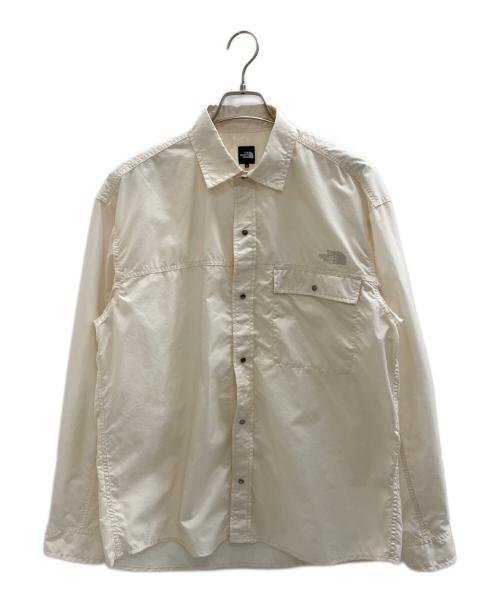 THE NORTH FACE（ザ ノース フェイス）THE NORTH FACE (ザ ノース フェイス) ロングスリーブヌプシシャツ ベージュ サイズ:Lの古着・服飾アイテム