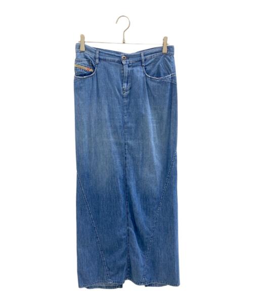 DIESEL（ディーゼル）DIESEL (ディーゼル) インディゴシャンブレースカート ブルー サイズ:25の古着・服飾アイテム