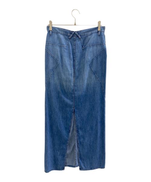 DIESEL（ディーゼル）DIESEL (ディーゼル) インディゴシャンブレースカート ブルー サイズ:25の古着・服飾アイテム