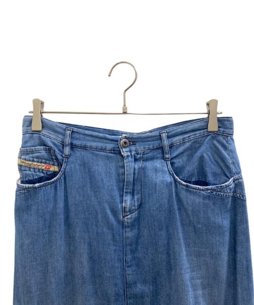 DIESEL（ディーゼル）DIESEL (ディーゼル) インディゴシャンブレースカート ブルー サイズ:25の古着・服飾アイテム