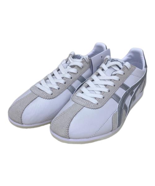 Onitsuka Tiger（オニツカタイガー）Onitsuka Tiger (オニツカタイガー) ローカットスニーカー ホワイト×シルバー サイズ:23.5 未使用品の古着・服飾アイテム