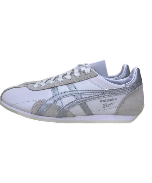 Onitsuka Tiger（オニツカタイガー）Onitsuka Tiger (オニツカタイガー) ローカットスニーカー ホワイト×シルバー サイズ:23.5 未使用品の古着・服飾アイテム