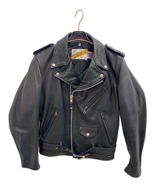 PERFECTO by Schot（パーフェクト バイ ショット）PERFECTO by Schot (パーフェクト バイ ショット) レザーライダースジャケット ブラック サイズ:36の古着・服飾アイテム