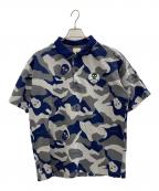 MARK&LONAマークアンドロナ）の古着「ポロシャツ」｜グレー×ネイビー