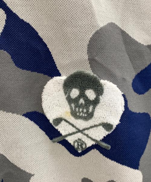 MARK&LONA（マークアンドロナ）MARK&LONA (マークアンドロナ) ポロシャツ グレー×ネイビー サイズ:50の古着・服飾アイテム