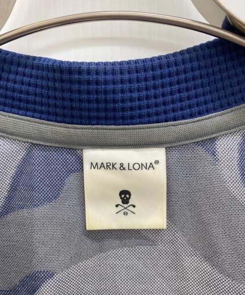 MARK&LONA（マークアンドロナ）MARK&LONA (マークアンドロナ) ポロシャツ グレー×ネイビー サイズ:50の古着・服飾アイテム