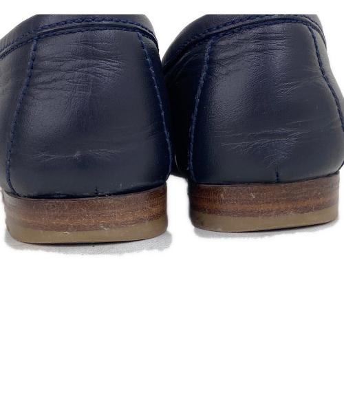 RALPH LAUREN（ラルフローレン）RALPH LAUREN (ラルフローレン) ローファー ブラック×グリーン サイズ:35 1/2の古着・服飾アイテム