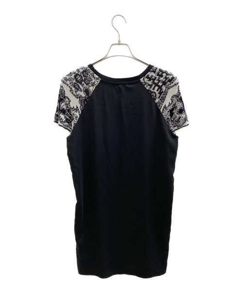 Desigual（デシグアル）Desigual (デシグアル) ノースリーブ・キャミソールワンピース ブラック×レッド サイズ:38の古着・服飾アイテム