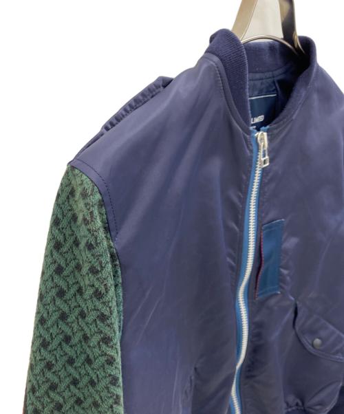 whiz limited（ウィズリミテッド）whiz limited (ウィズリミテッド) MA-1ジャケット ネイビー×グリーン サイズ:Lの古着・服飾アイテム