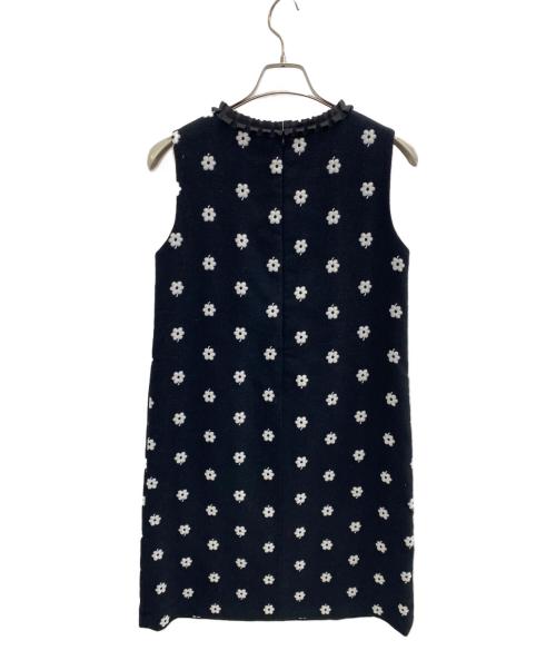 M'S GRACY（エムズグレイシー）M'S GRACY (エムズグレイシー) ノースリーブワンピース ブラック×ホワイト サイズ:38の古着・服飾アイテム