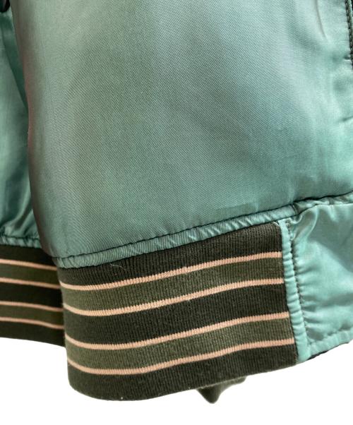 HUF（ハフ）HUF (ハフ) PLAY BOY (プレイボーイ) REVERSIBLE BOMBER JACKET ブラック×グリーン サイズ:Mの古着・服飾アイテム