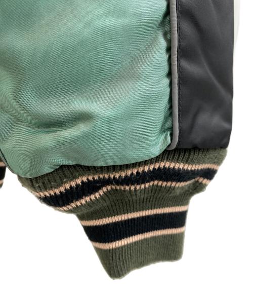 HUF（ハフ）HUF (ハフ) PLAY BOY (プレイボーイ) REVERSIBLE BOMBER JACKET ブラック×グリーン サイズ:Mの古着・服飾アイテム