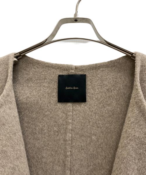 Spick and Span（スピック＆スパン）Spick and Span (スピックアンドスパン) ノーカラーコート ベージュ サイズ:38の古着・服飾アイテム