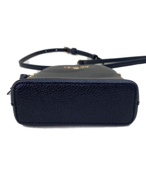 MICHAEL KORS（マイケル・コース）MICHAEL KORS (マイケル・コース) ショルダーポーチ ブラック×ゴールドの古着・服飾アイテム
