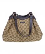 GUCCIグッチ）の古着「トートバッグ」｜ベージュ×ブラウン