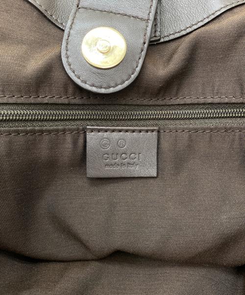 GUCCI（グッチ）GUCCI (グッチ) トートバッグ ベージュ×ブラウンの古着・服飾アイテム