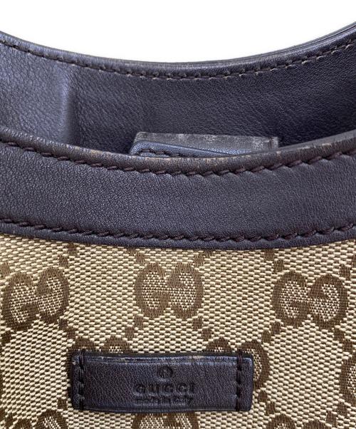 GUCCI（グッチ）GUCCI (グッチ) トートバッグ ベージュ×ブラウンの古着・服飾アイテム