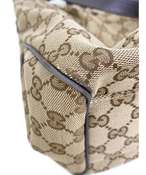 GUCCI（グッチ）GUCCI (グッチ) トートバッグ ベージュ×ブラウンの古着・服飾アイテム