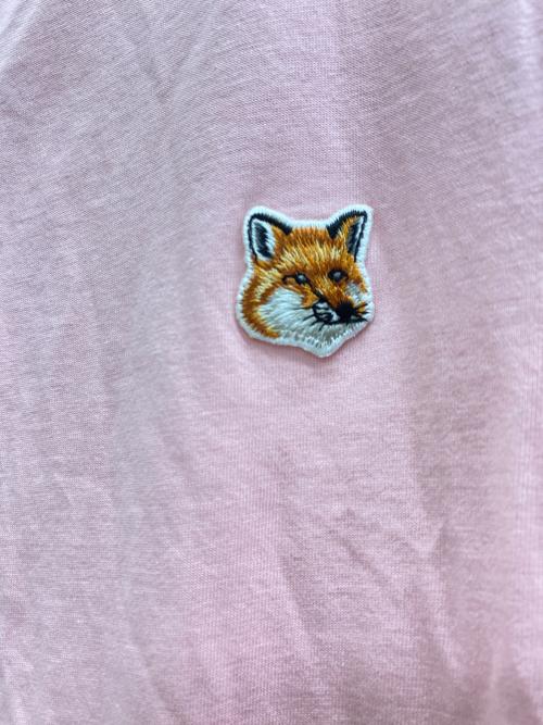 maison kitsune（メゾンキツネ）maison kitsune (メゾンキツネ) 半袖カットソー ピンク サイズ:SIZE XLの古着・服飾アイテム