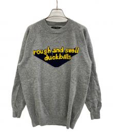 rough swell（ラフアンドスウェル）の古着「3D LOGO CREW」｜グレー