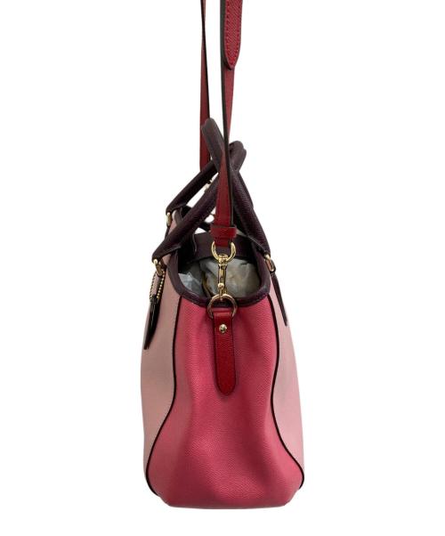 COACH（コーチ）COACH (コーチ) ハンドバッグ ピンクの古着・服飾アイテム