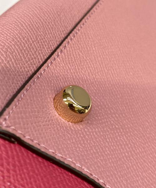 COACH（コーチ）COACH (コーチ) ハンドバッグ ピンクの古着・服飾アイテム