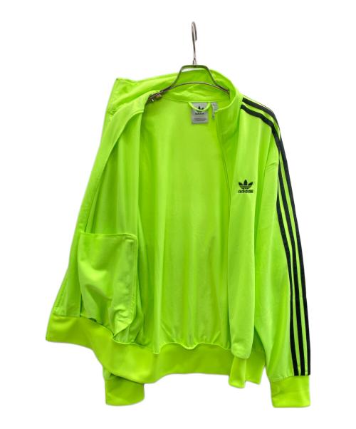 adidas（アディダス）adidas (アディダス) FIREBIRD ADICOLOR TRACKTOP シグナルグリーン/ブラック 黄緑 サイズ:Lの古着・服飾アイテム