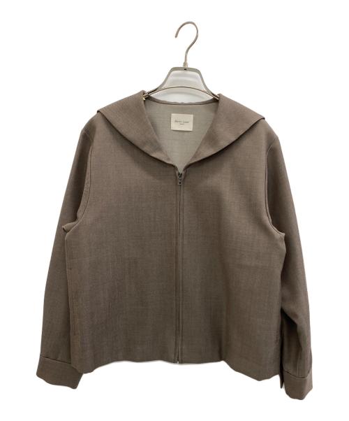 Demi-Luxe Beams（デミルクス ビームス）Demi-Luxe Beams (デミルクス ビームス) セーラーカラー ジップ ブルゾン ブラウン サイズ:36の古着・服飾アイテム