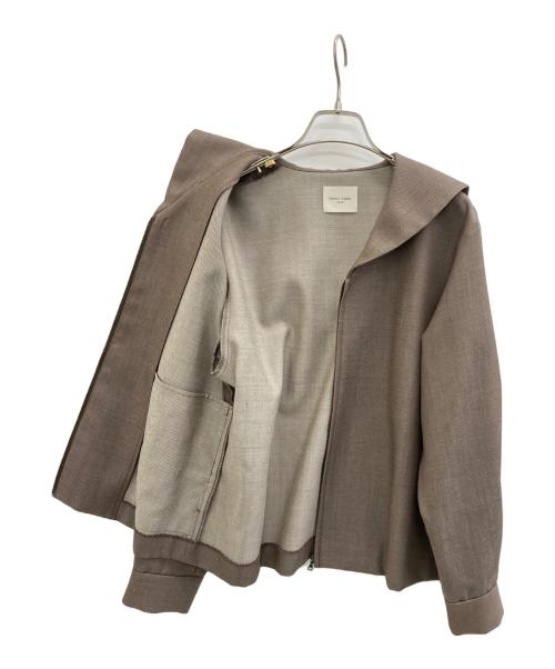 Demi-Luxe Beams（デミルクス ビームス）Demi-Luxe Beams (デミルクス ビームス) セーラーカラー ジップ ブルゾン ブラウン サイズ:36の古着・服飾アイテム