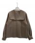 中古・古着 Demi-Luxe Beams (デミルクス ビームス) セーラーカラー ジップ ブルゾン ブラウン サイズ:36：5000円