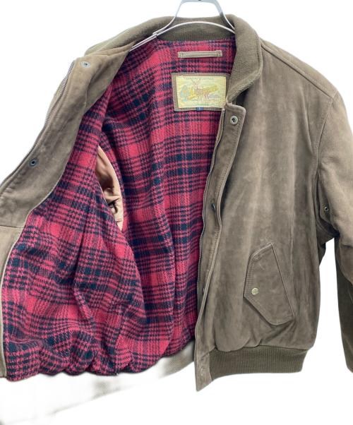 CHEVIGNON（シェビニオン）CHEVIGNON (シェビニオン) GENUINE LEATHER ブラウン サイズ:Ｌの古着・服飾アイテム