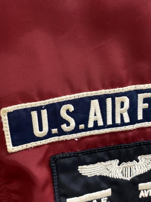 AVIREX（アヴィレックス）AVIREX (アヴィレックス) アメリカ空軍創立70周年記念ジップブルゾン レッド サイズ:Mの古着・服飾アイテム
