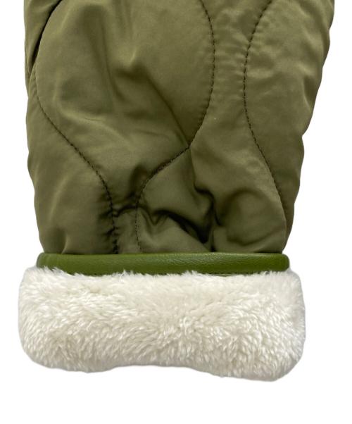 MAITRESSE（メトレス）MAITRESSE (メトレス) キルティングジャケット カーキ×ベージュ サイズ:9号の古着・服飾アイテム