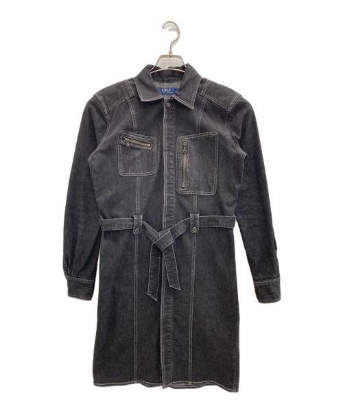 POLO RALPH LAUREN（ポロ・ラルフローレン）POLO RALPH LAUREN (ポロ・ラルフローレン) 長袖ワンピース ブラック サイズ:SIZE 4の古着・服飾アイテム