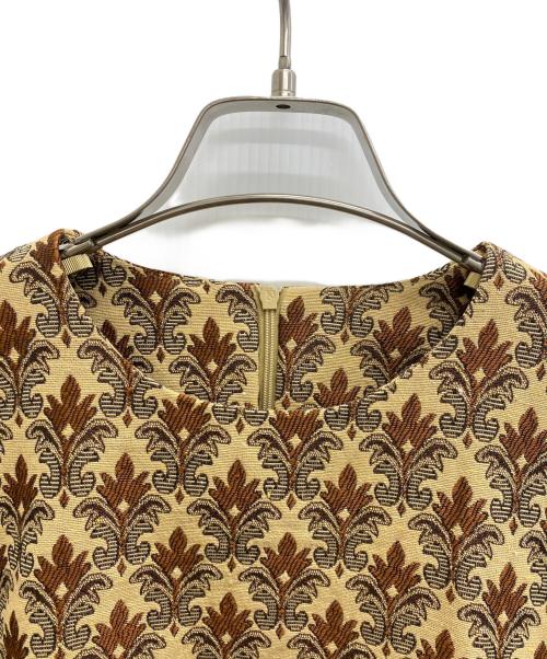 SANSELF（サンセルフ）SANSELF (サンセルフ) 長袖ワンピース ベージュ サイズ:Fの古着・服飾アイテム