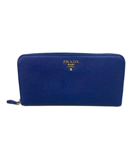 PRADA（プラダ）PRADA (プラダ) 長財布 ブルーの古着・服飾アイテム